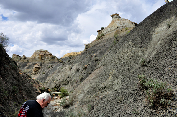 Lee Duquette on the trail at Makoshika State Park